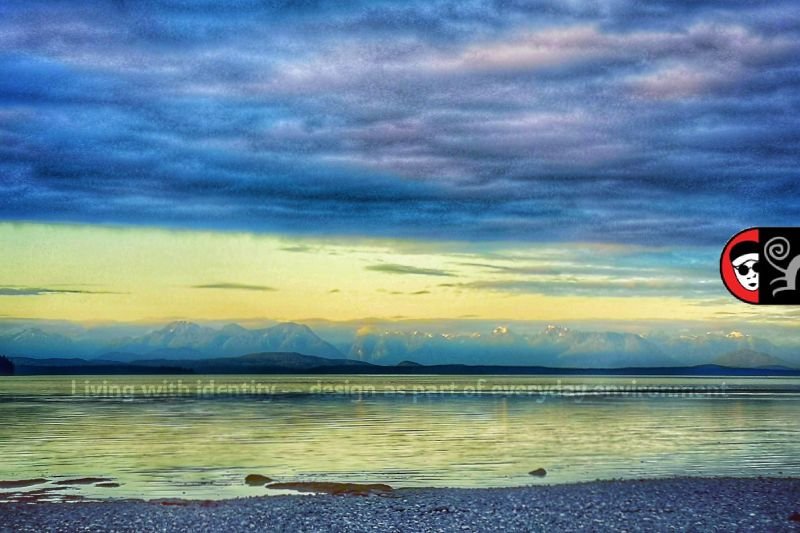 Living with identity illustrated through the ocean landscape of Campbell River in Canada, where identity systems coexist with daily life, nature, and long-term human presence in corporate identity design